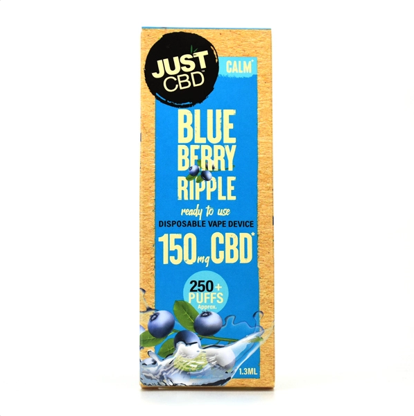 JustCBD Disposables 150mg Blueberry Ripple